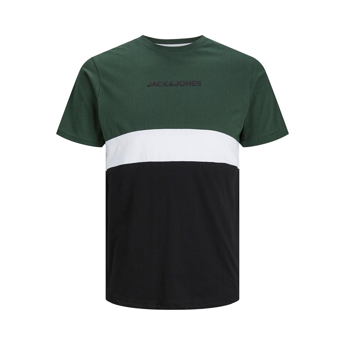 Κοντομάνικο T-shirt color block με στρογγυλή λαιμόκοψη, Jjereid
