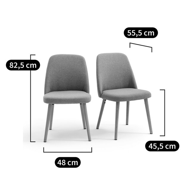 Καρέκλες FLINT, (Σετ των 2)