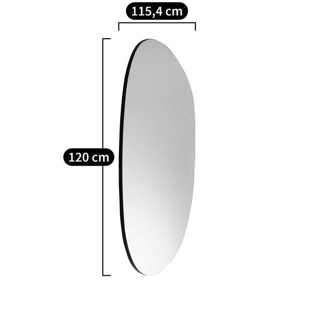 Καθρέφτης με στρογγυλεμένες γωνίες μεγέθους XL, Biface