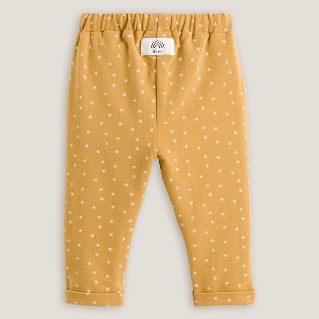 Φανελένιο παντελόνι jogpant με μοτίβο αστέρια