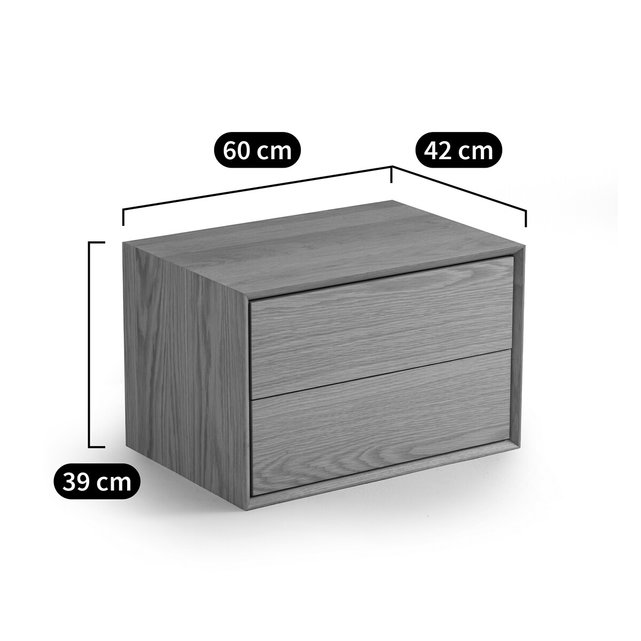 Συρτάρια από ξύλο δρυ Π60 x Β42 εκ., Archivita XL