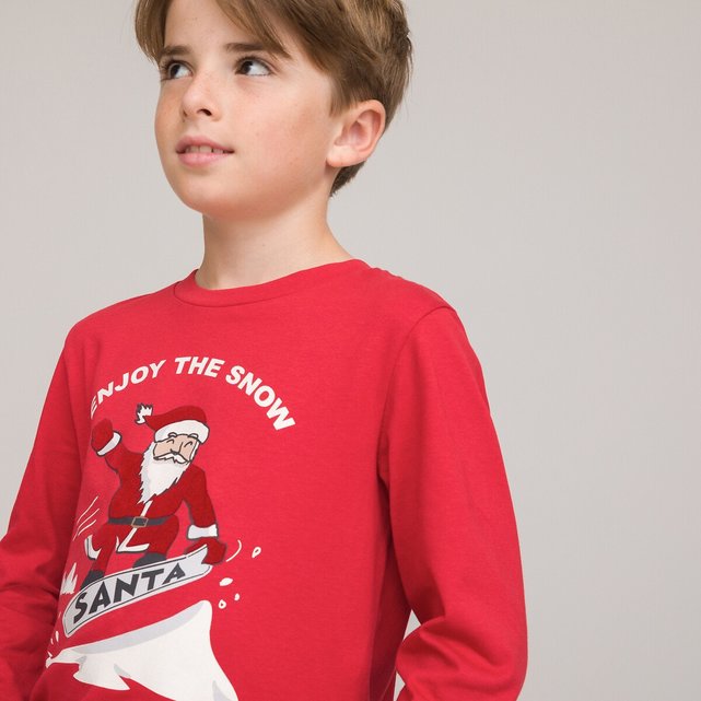 Μακρυμάνικη μπλούζα με χριστουγεννιάτικο μοτίβο