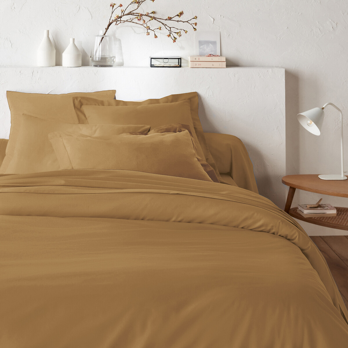 Βαμβακερή μονόχρωμη παπλωματοθήκη 140x200 cm