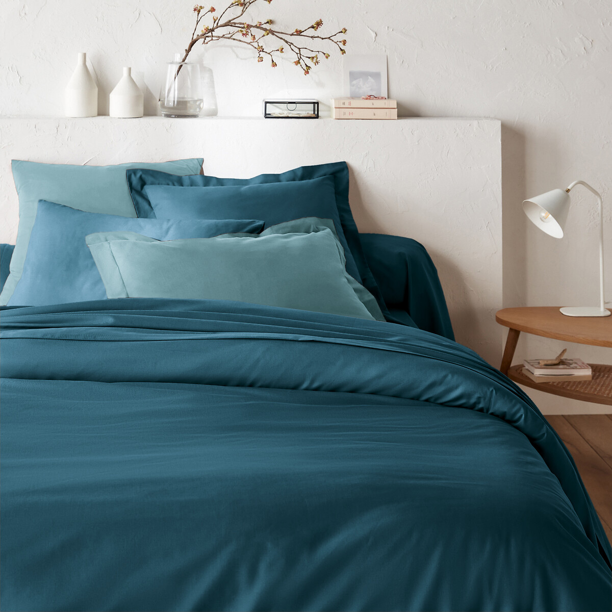 Βαμβακερή μονόχρωμη παπλωματοθήκη 140x200 cm