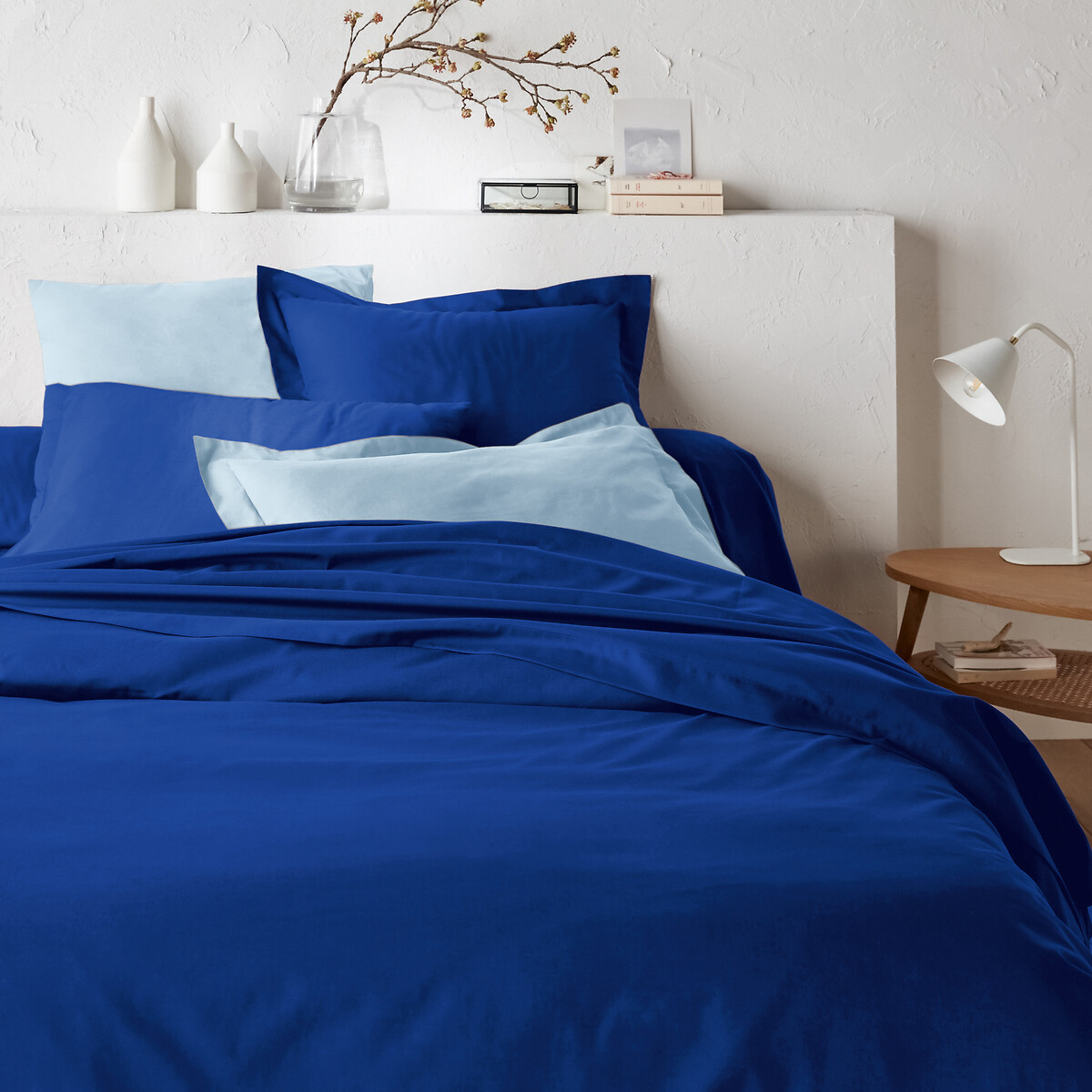 Βαμβακερή μονόχρωμη παπλωματοθήκη 140x200 cm