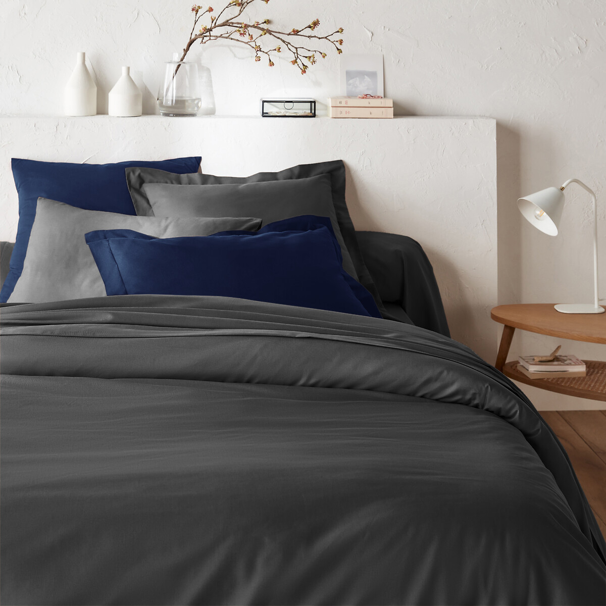 Βαμβακερή μονόχρωμη παπλωματοθήκη 140x200 cm