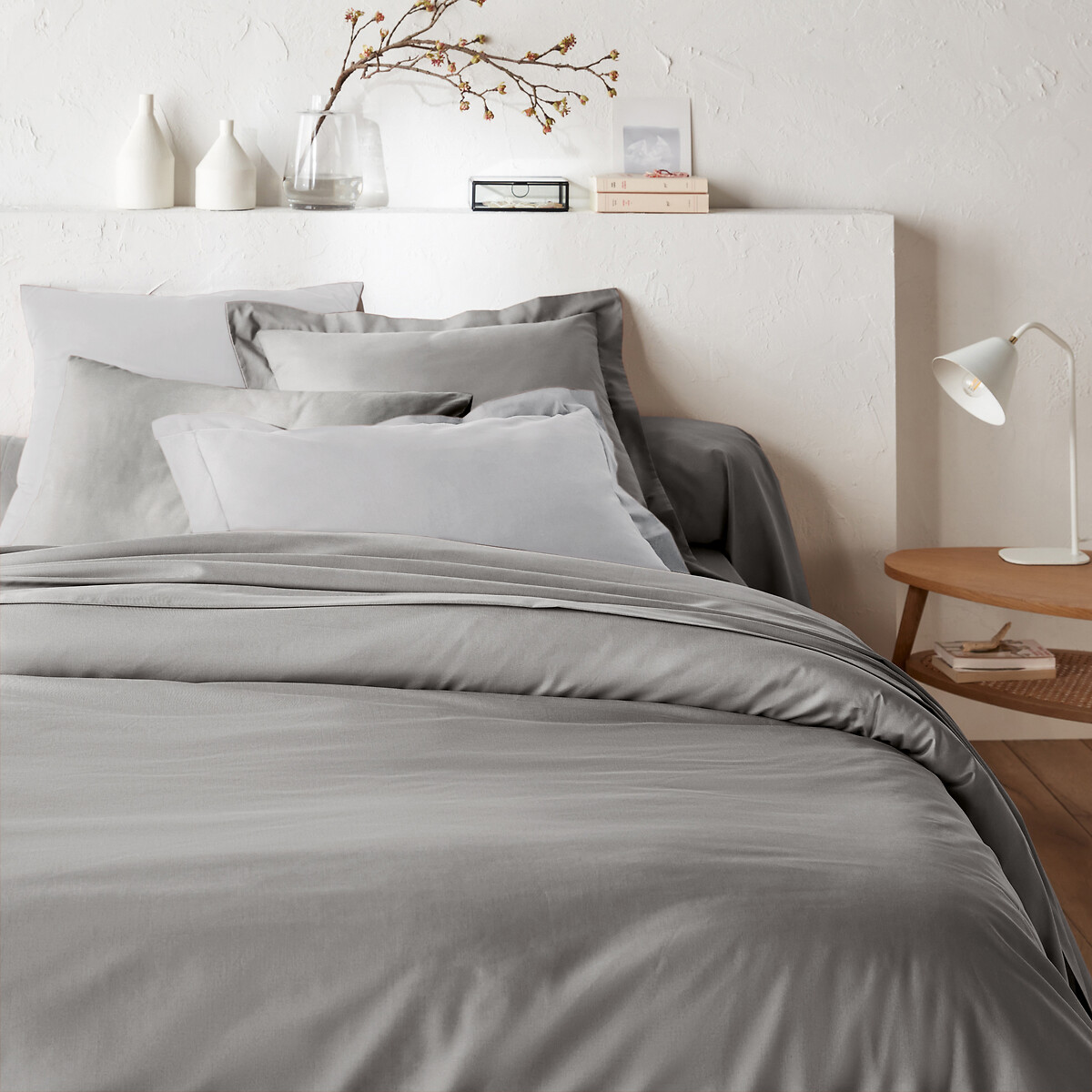 Βαμβακερή μονόχρωμη παπλωματοθήκη 140x200 cm