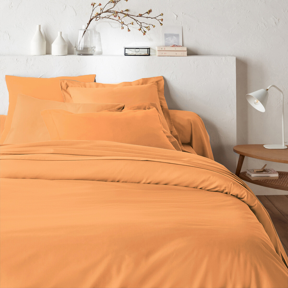 Βαμβακερή μονόχρωμη παπλωματοθήκη 140x200 cm