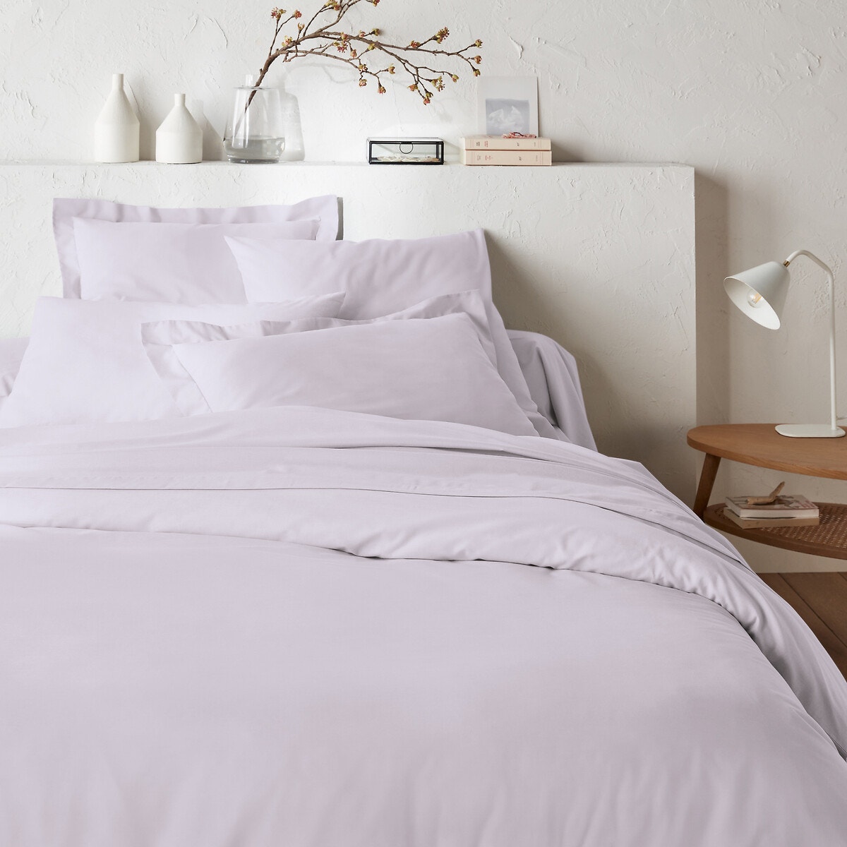 La Redoute Interieurs Βαμβακερή μονόχρωμη παπλωματοθήκη 240x220 cm