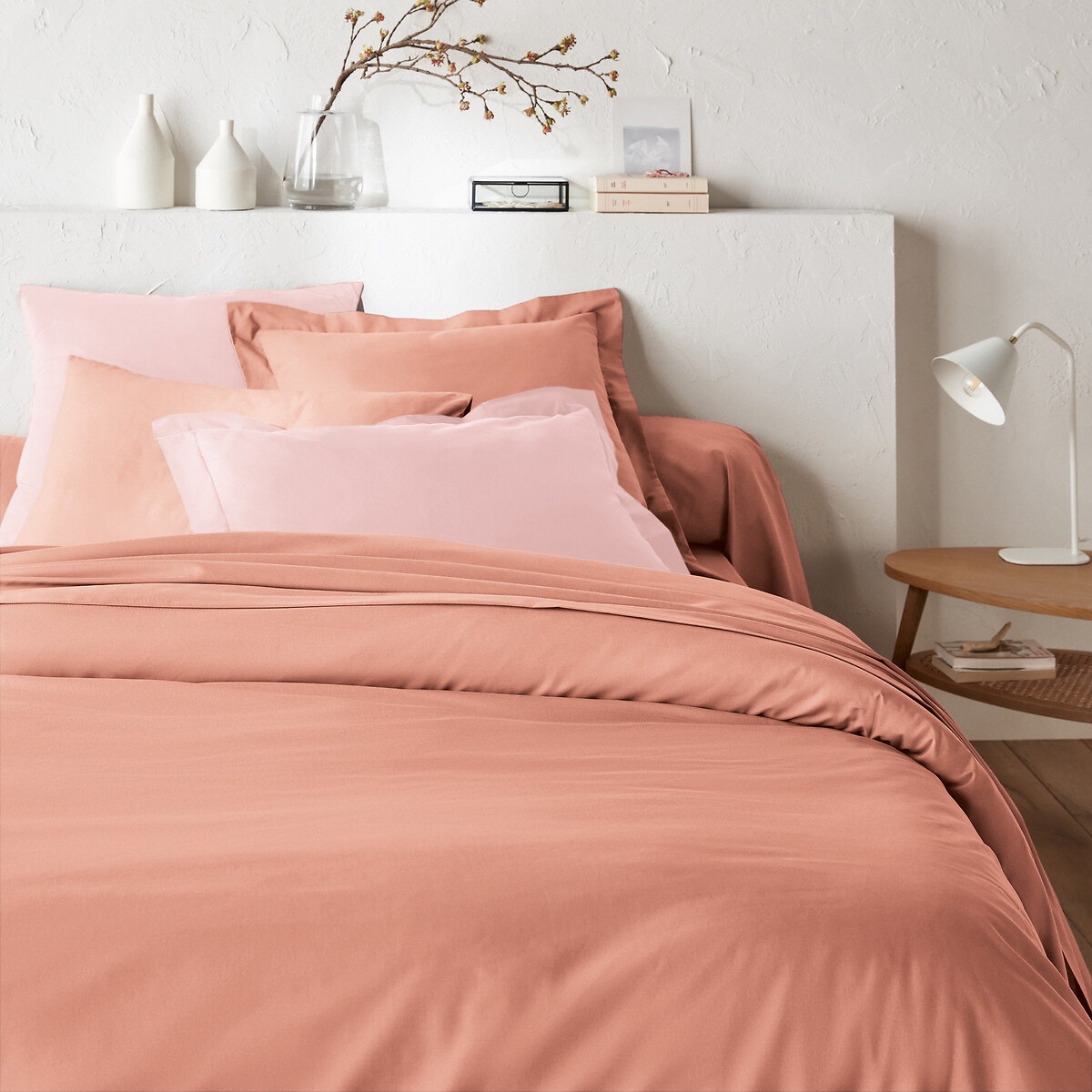 Βαμβακερή μονόχρωμη παπλωματοθήκη 240x220 cm