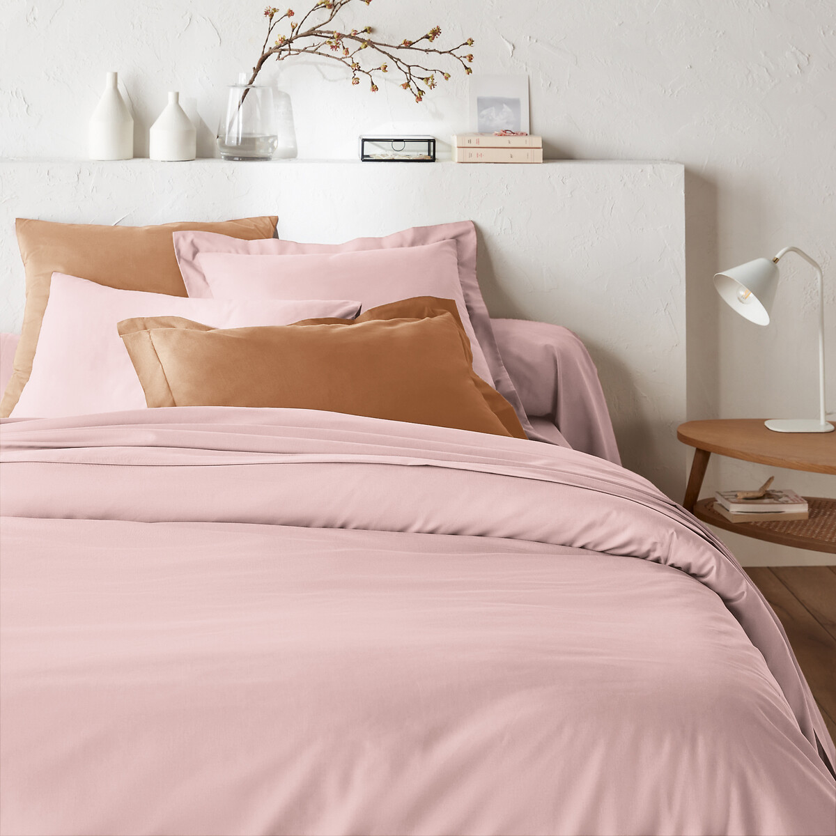 Βαμβακερή μονόχρωμη παπλωματοθήκη 240x220 cm