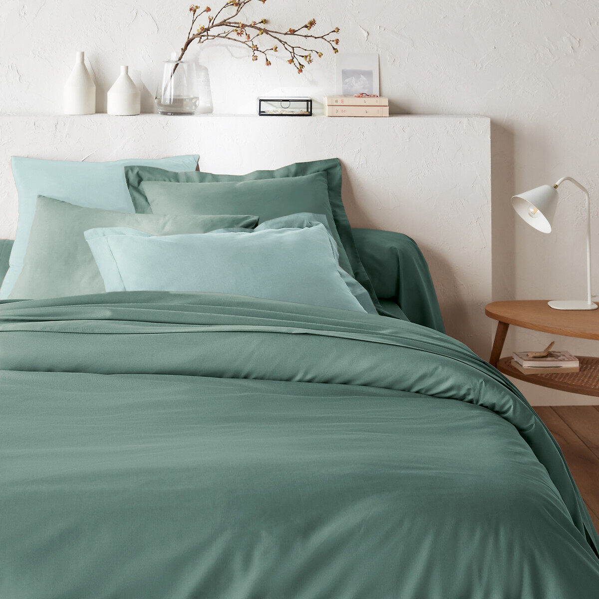 Βαμβακερή μονόχρωμη παπλωματοθήκη 140x200 cm