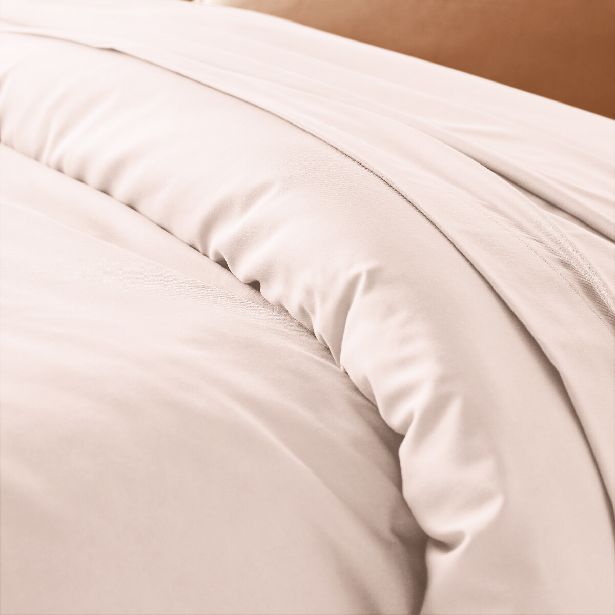 Μονόχρωμη παπλωματοθήκη από σύμμικτο βαμβακερό ύφασμα 140x200 cm