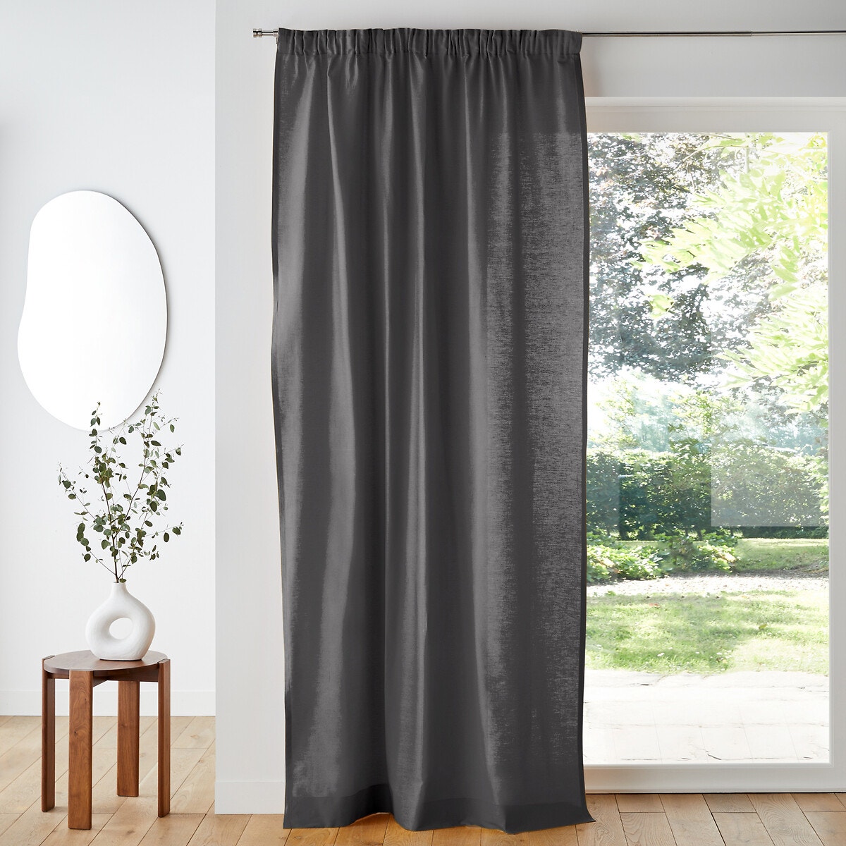 Βαμβακερή κουρτίνα με τρέσα 180x135 cm