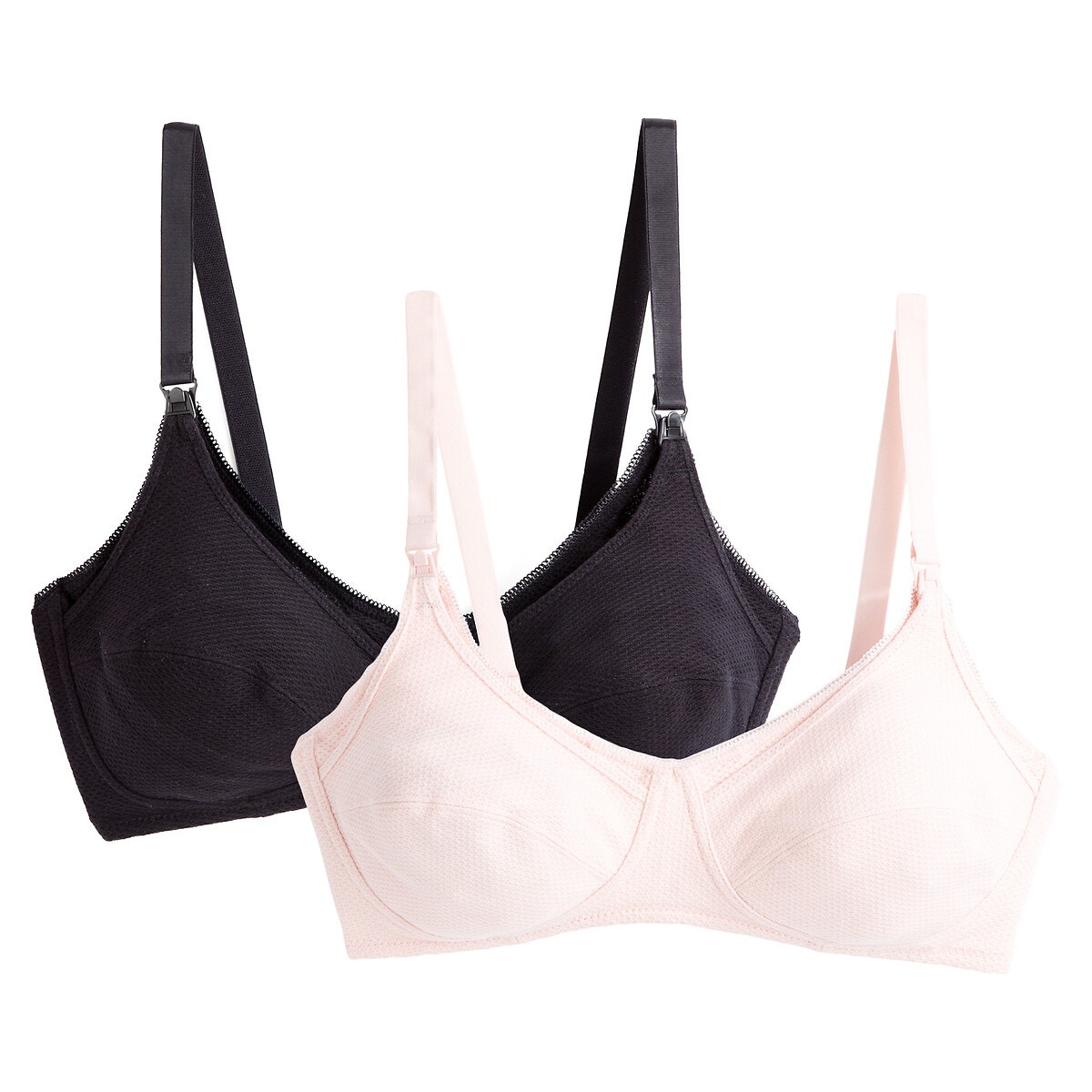Σετ από 2 σουτιέν θηλασμού από βαμβάκι χωρίς μπανέλα