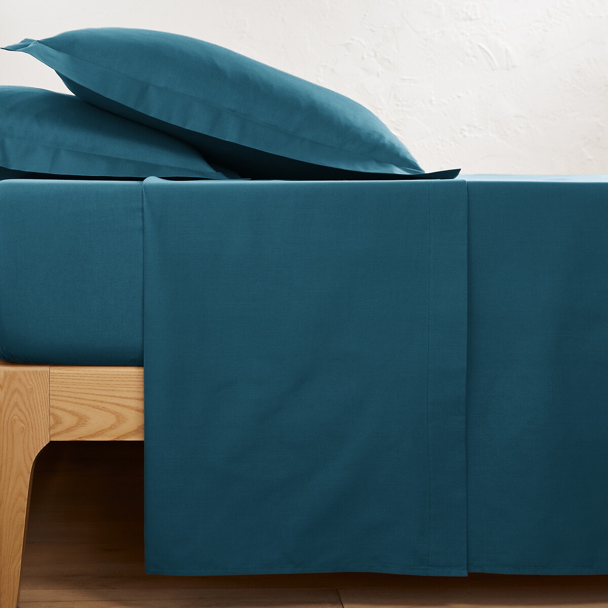 Μονόχρωμο σεντόνι από σύμμικτο βαμβακερό ύφασμα 150x250 cm