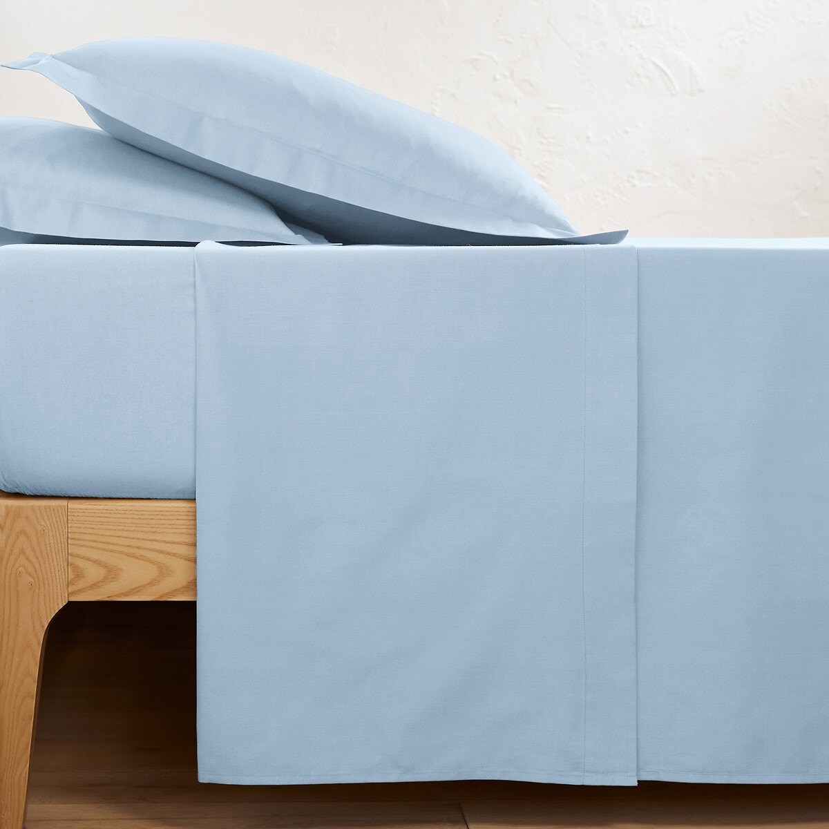 Μονόχρωμο σεντόνι από σύμμικτο βαμβακερό ύφασμα 150x250 cm