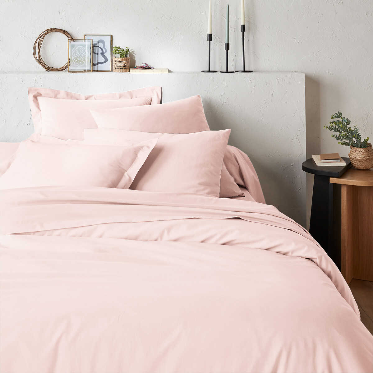 Μονόχρωμη παπλωματοθήκη από οργανικό βαμβάκι 140x200 cm