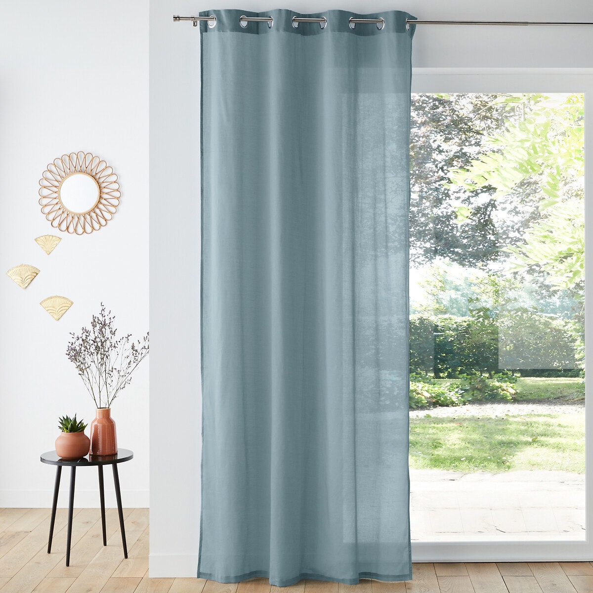 La Redoute Interieurs Βαμβακερή κουρτίνα με καψούλια 260x135 cm