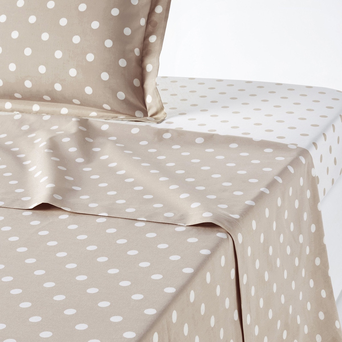 Βαμβακερό σεντόνι με πουά μοτίβο 240x290 cm