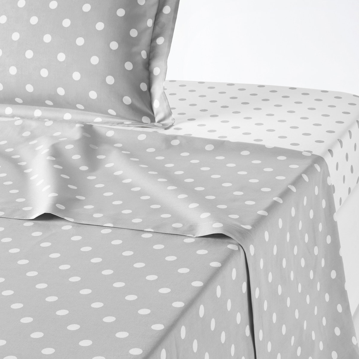 Βαμβακερό σεντόνι με πουά μοτίβο 150x250 cm