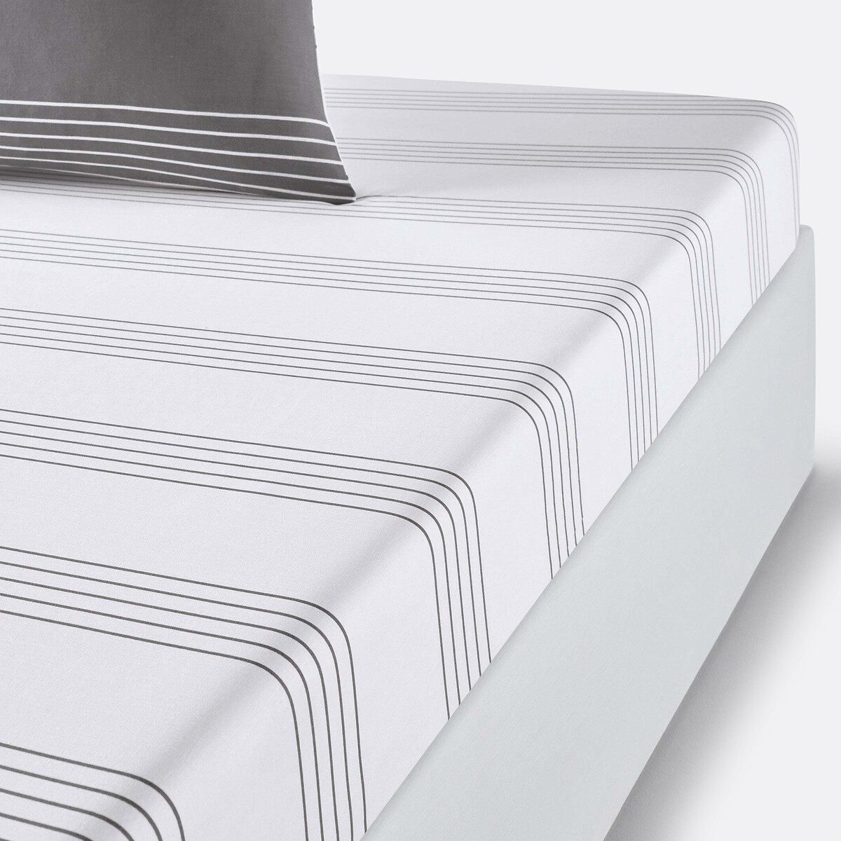 La Redoute Interieurs Βαμβακερό σεντόνι με λάστιχο 160x200 cm