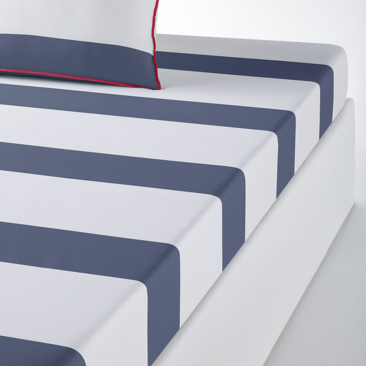 Ριγέ σεντόνι με λάστιχο 90x190 cm