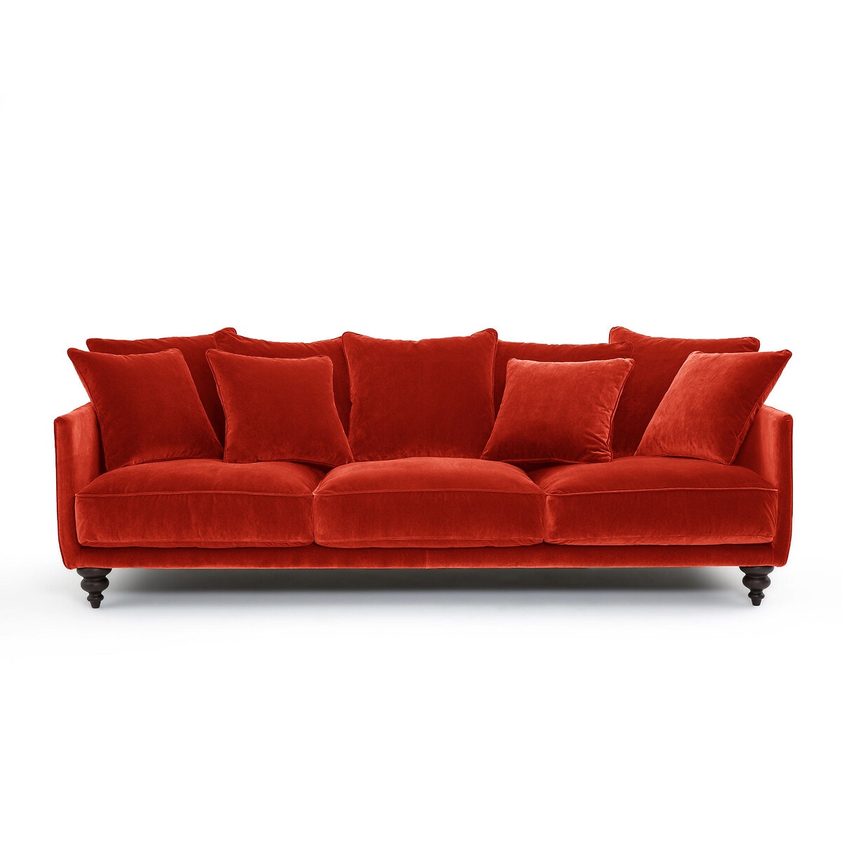 Καναπές από βελούδο Μ105xΠ198xΥ93cm