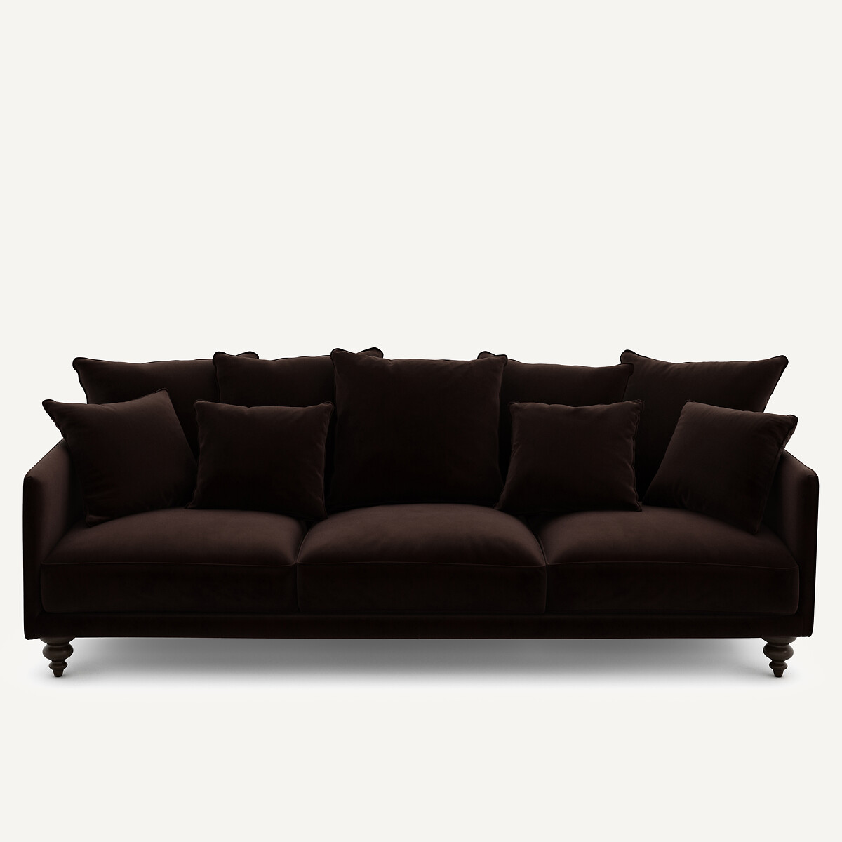 Καναπές από βελούδο Μ105xΠ198xΥ93cm