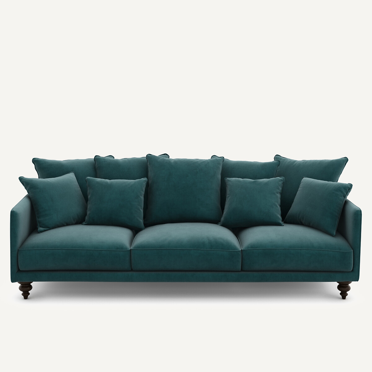 Καναπές από βελούδο Μ105xΠ198xΥ93cm