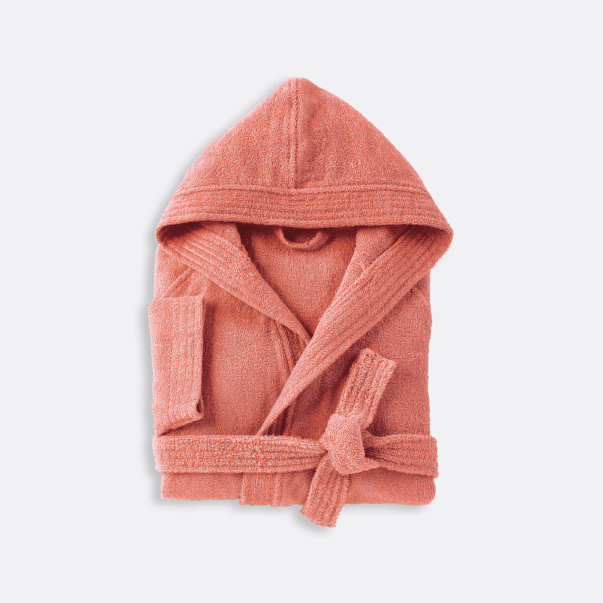 La Redoute Interieurs Βαμβακερό μπουρνούζι με κουκούλα 34/36