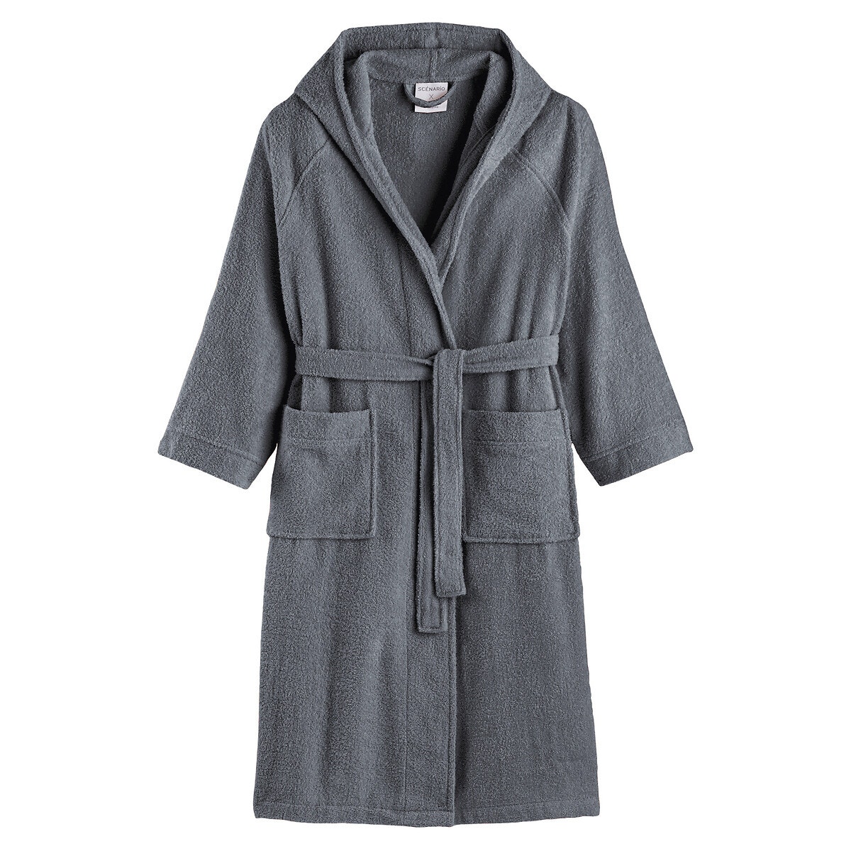 La Redoute Interieurs Βαμβακερό μπουρνούζι με κουκούλα 34/36