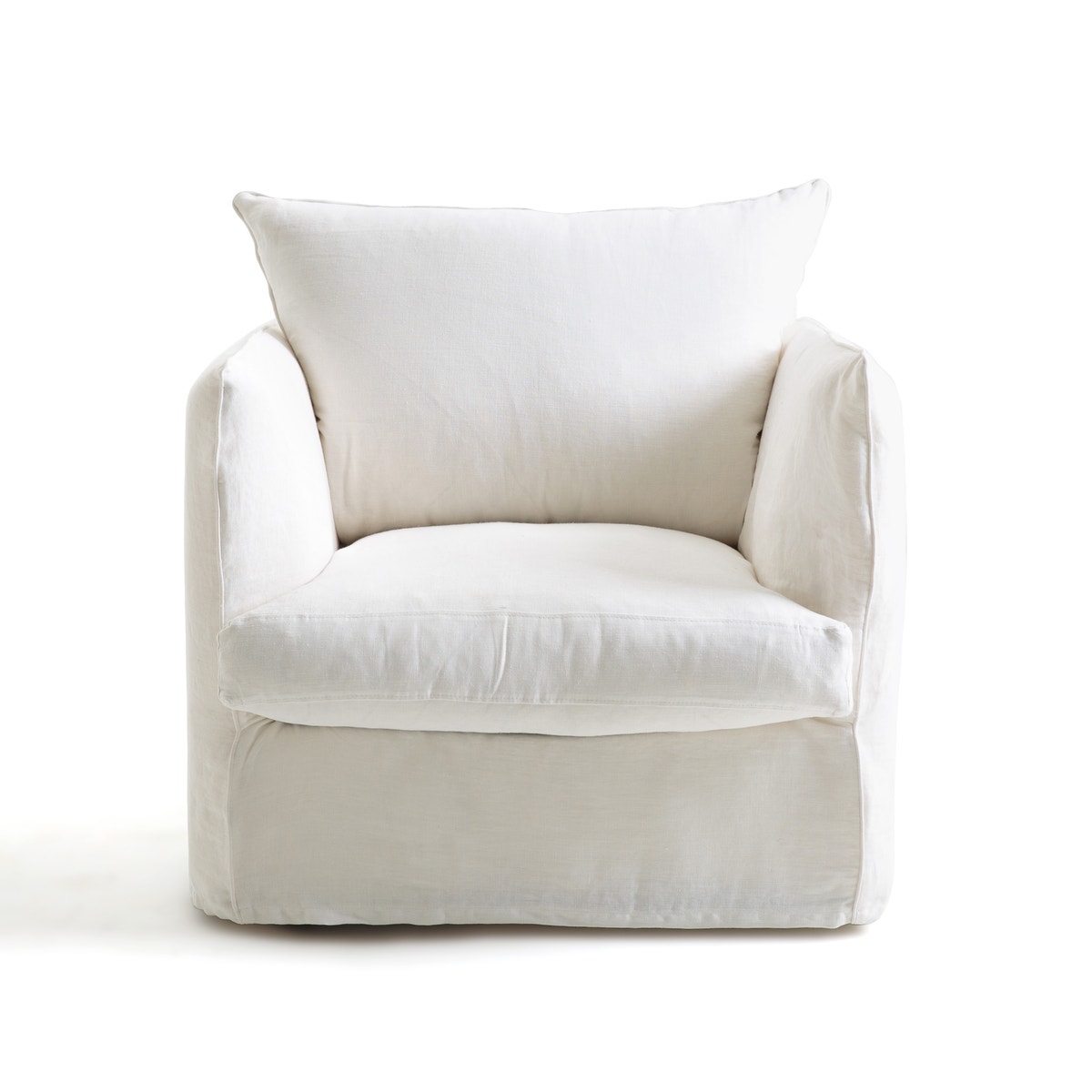 Πολυθρόνα από λινό γκοφρέ ύφασμα, Néo Chiquito