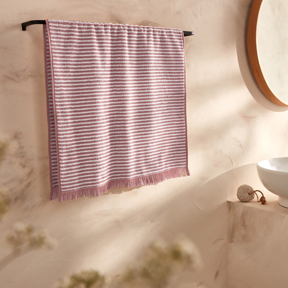 Σπίτι > Λευκά είδη > Μπάνιο > Πετσέτες προσώπου Ριγέ πετσέτα προσώπου 50x100 cm