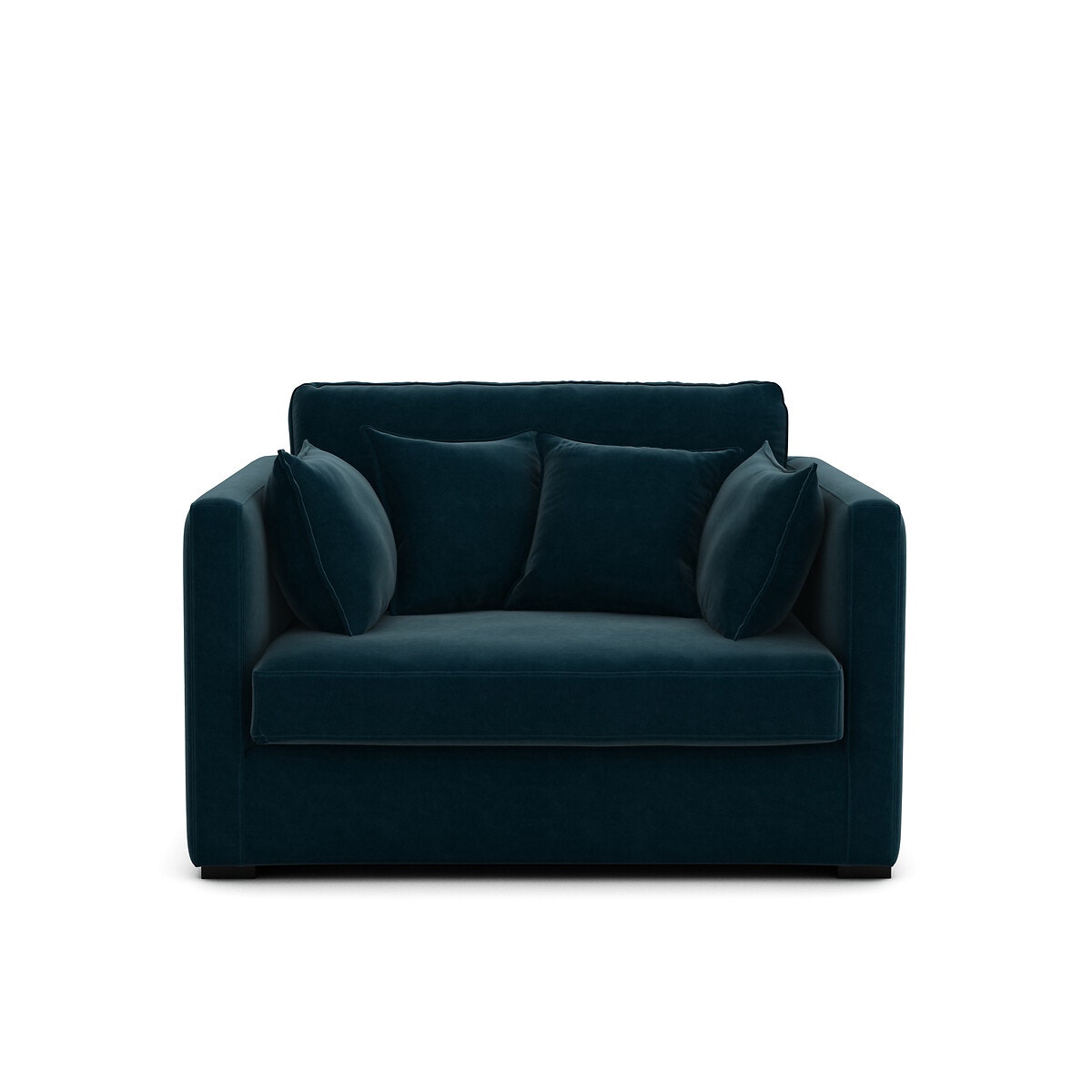 Διθέσιος καναπές από βελούδο Μ110xΠ130xΥ85cm