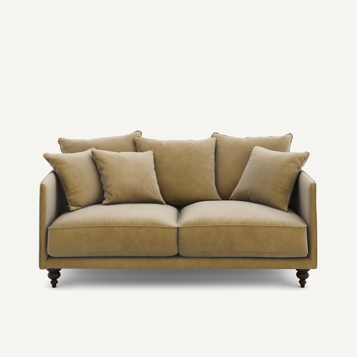 Καναπές από βελούδο Μ105xΠ178xΥ93cm