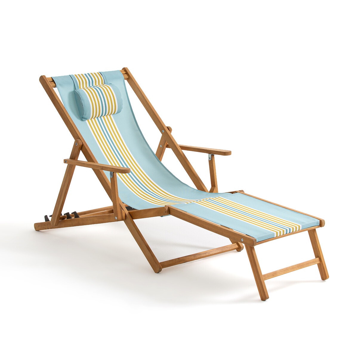 Acacia & Canvas Sun Lounger