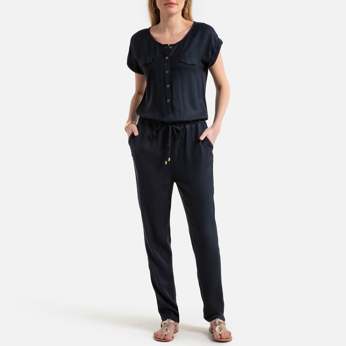 Softly Draping Jumpsuit
