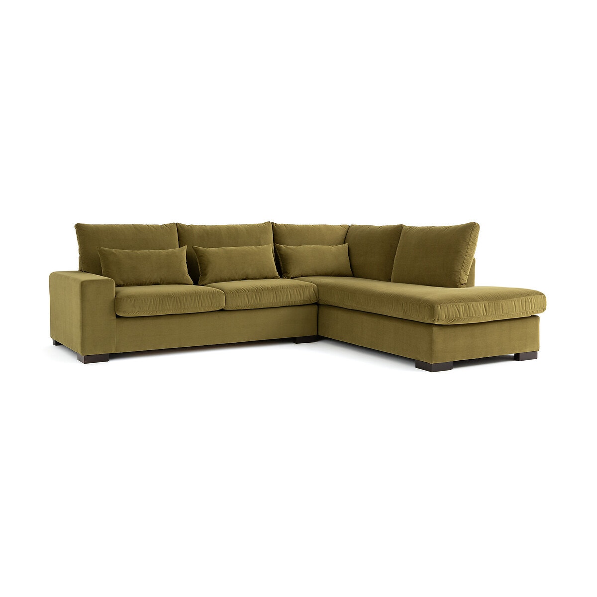 Σπίτι > Έπιπλα > Καθιστικό > Καναπέδες > Γωνιακοί καναπέδες Γωνιακός καναπές από βελούδο με τεχνολογία Bultex Μ208xΠ245xΥ80cm