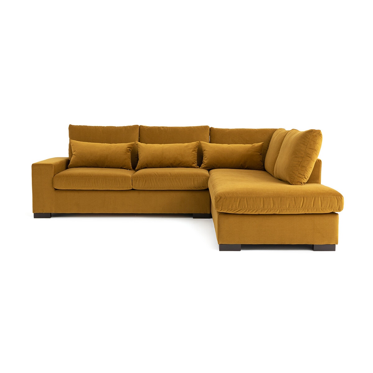Σπίτι > Έπιπλα > Καθιστικό > Καναπέδες > Γωνιακοί καναπέδες Γωνιακός καναπές-κρεβάτι από βελούδο Μ208xΠ245xΥ80cm