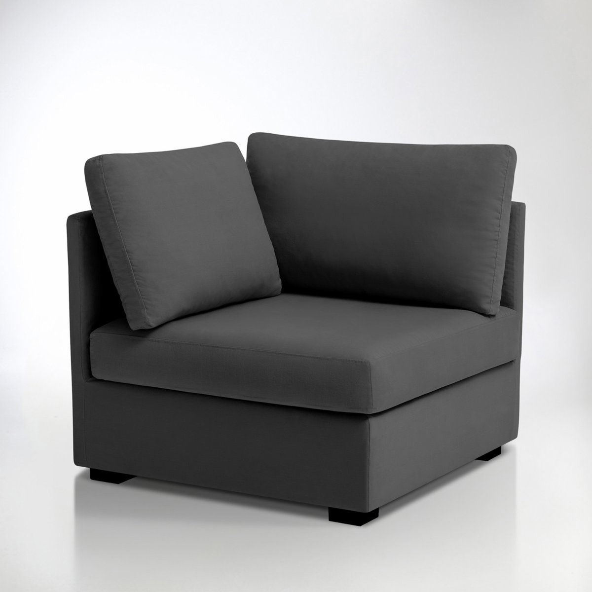 SO'HOME Γωνιακή πολυθρόνα με βαμβακερή ταπετσαρία Μ84xΠ84xΥ80cm