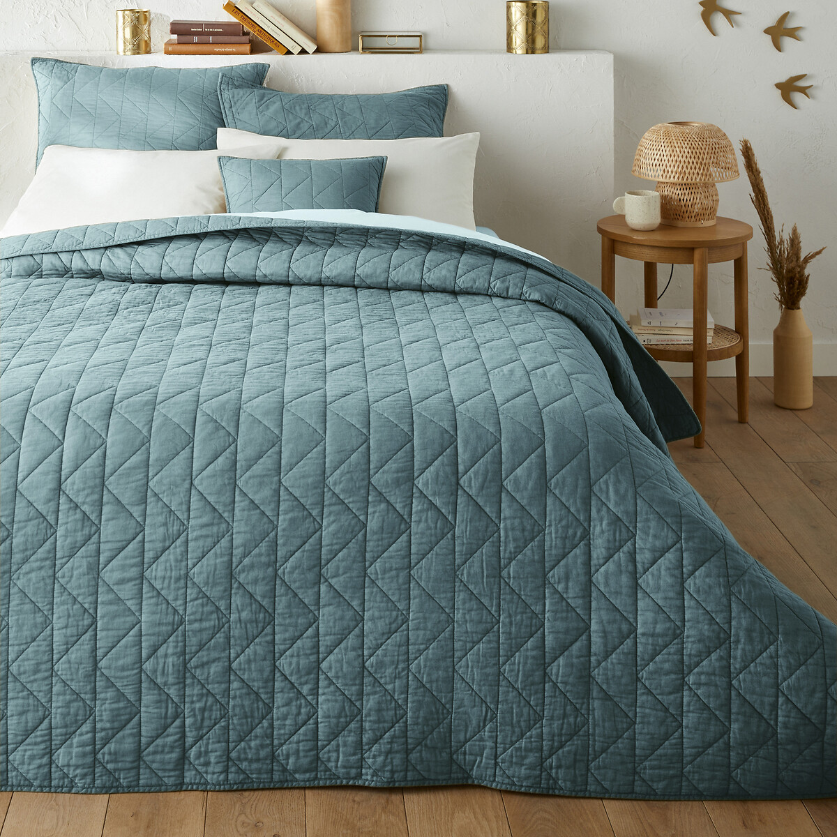 La Redoute Interieurs Καπιτονέ κουβερλί ZIG ZAG από 100% βαμβάκι 150x150 cm