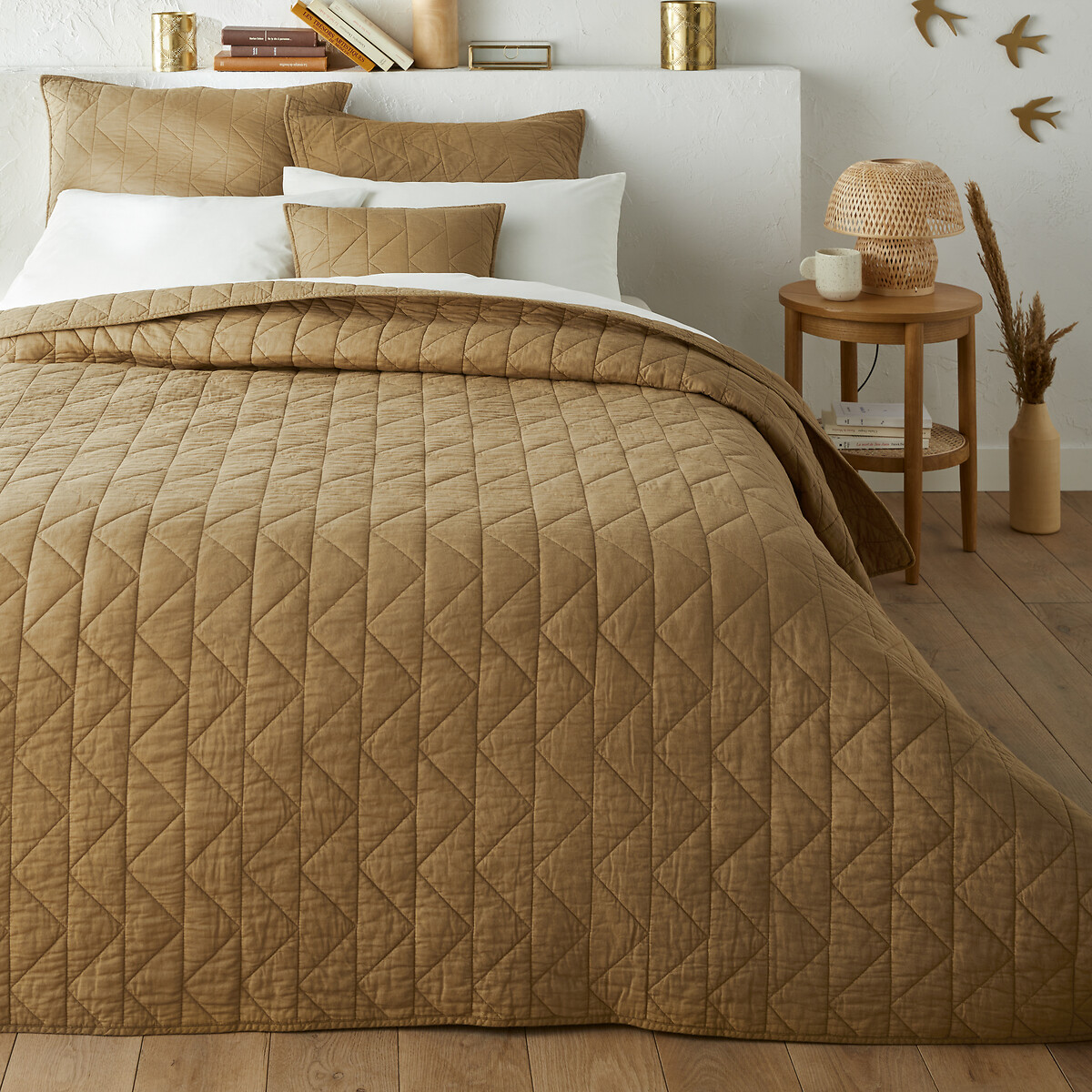 La Redoute Interieurs Καπιτονέ κουβερλί ZIG ZAG από 100% βαμβάκι 150x150 cm