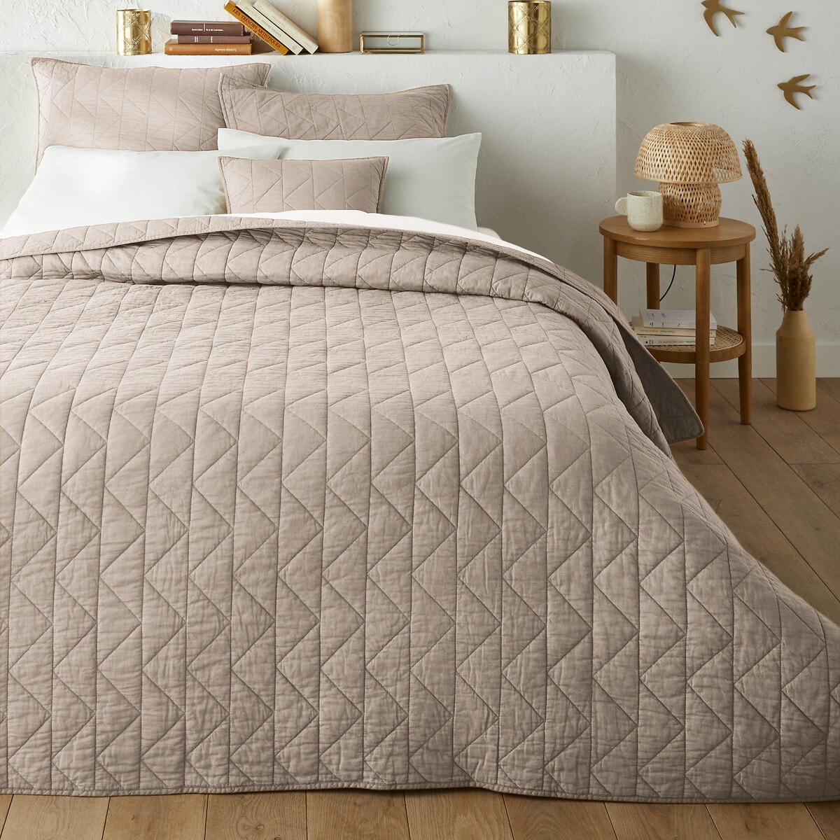 La Redoute Interieurs Καπιτονέ κουβερλί ZIG ZAG από 100% βαμβάκι 140x200 cm