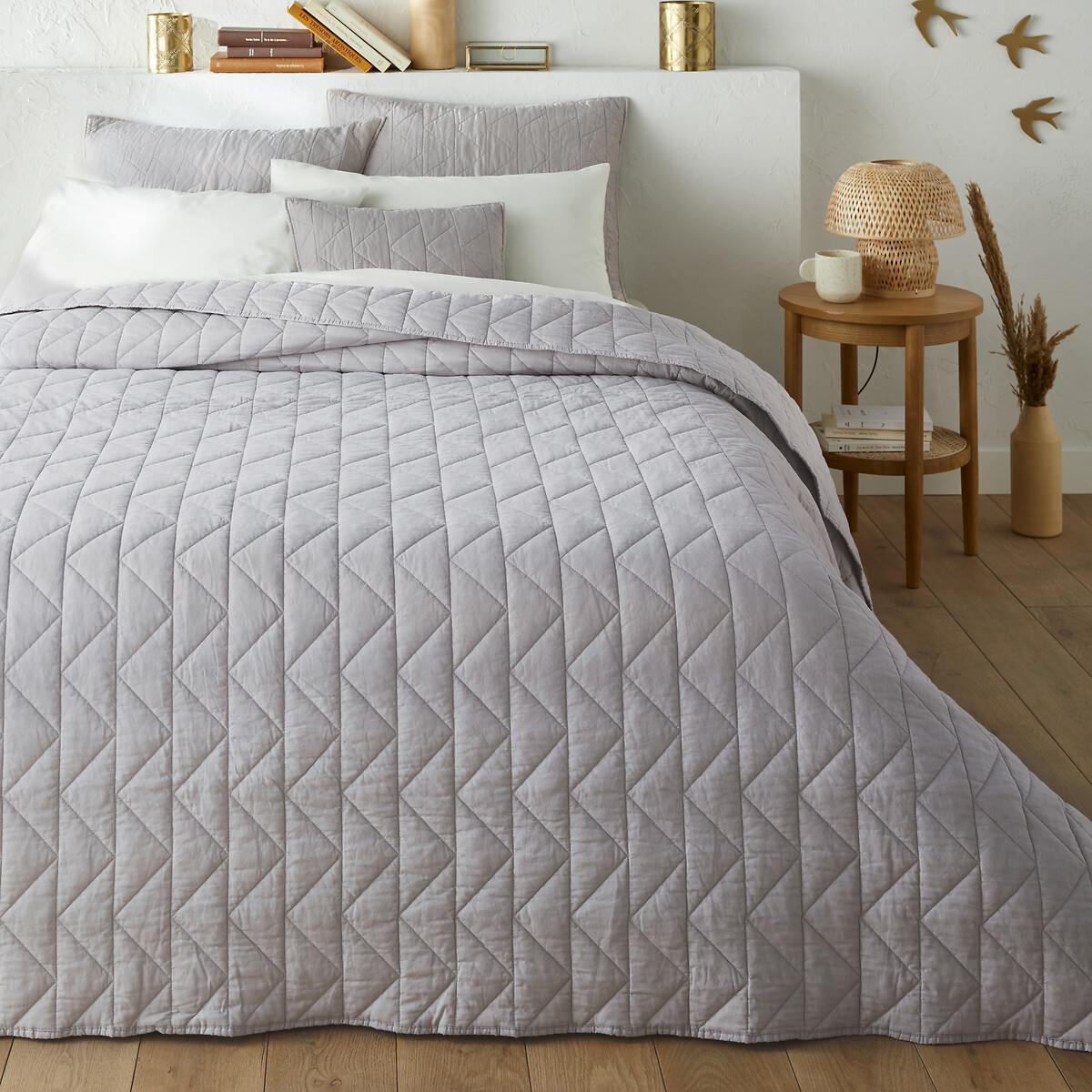 La Redoute Interieurs Καπιτονέ κουβερλί ZIG ZAG από 100% βαμβάκι 140x200 cm