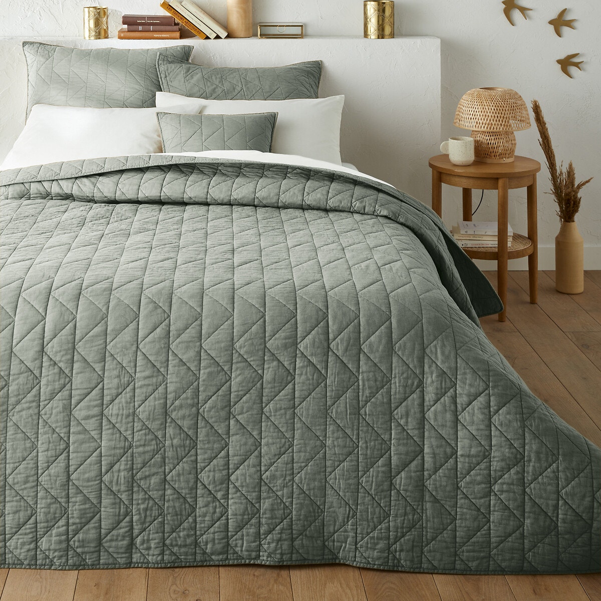 La Redoute Interieurs Καπιτονέ κουβερλί ZIG ZAG από 100% βαμβάκι 140x200 cm