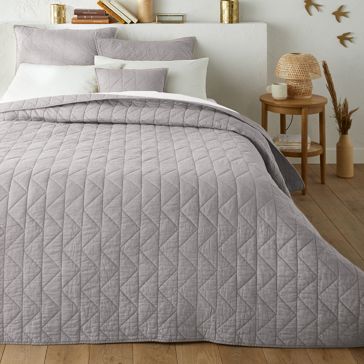 La Redoute Interieurs Καπιτονέ κουβερλί ZIG ZAG από 100% βαμβάκι 140x200 cm