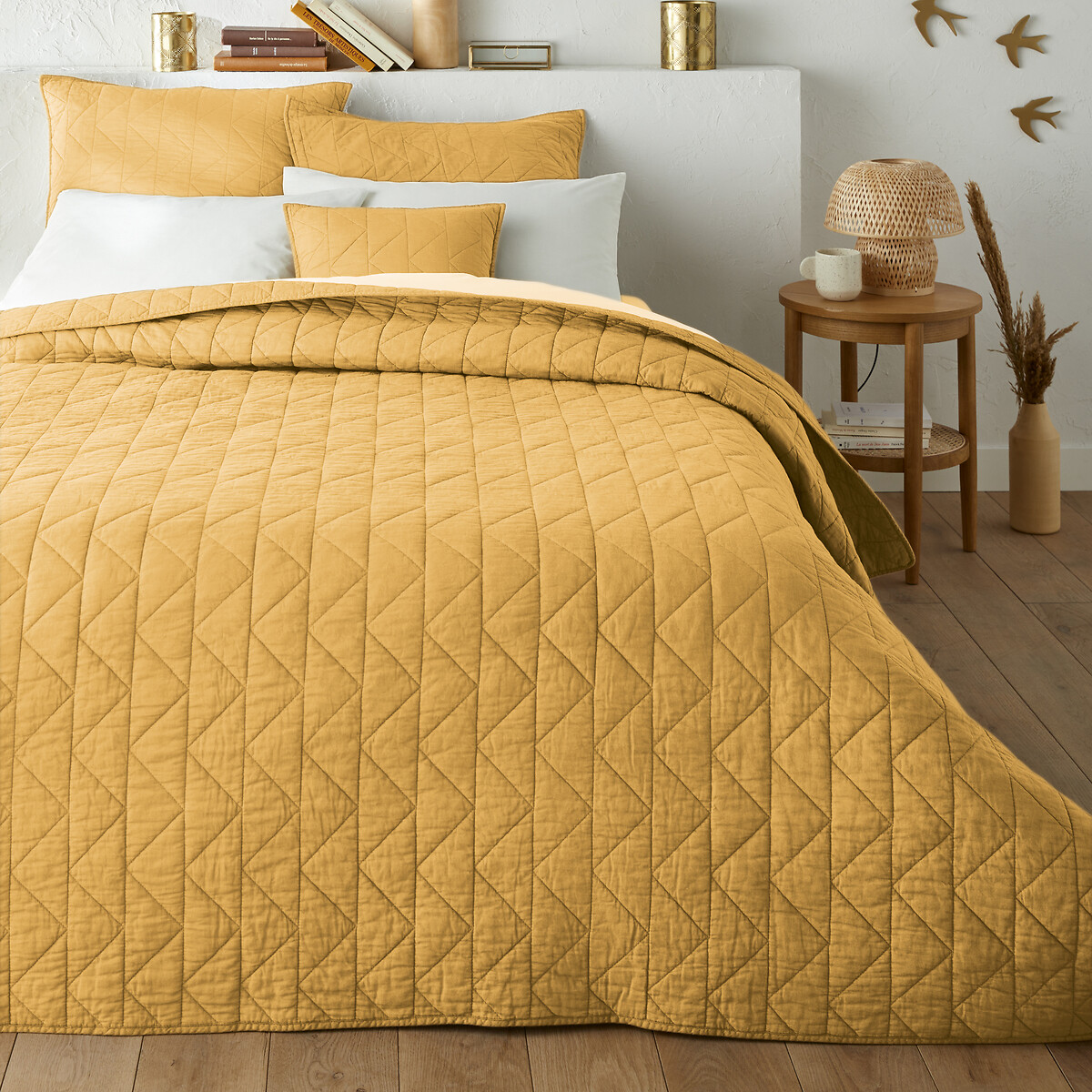 La Redoute Interieurs Καπιτονέ κουβερλί ZIG ZAG από 100% βαμβάκι 140x200 cm