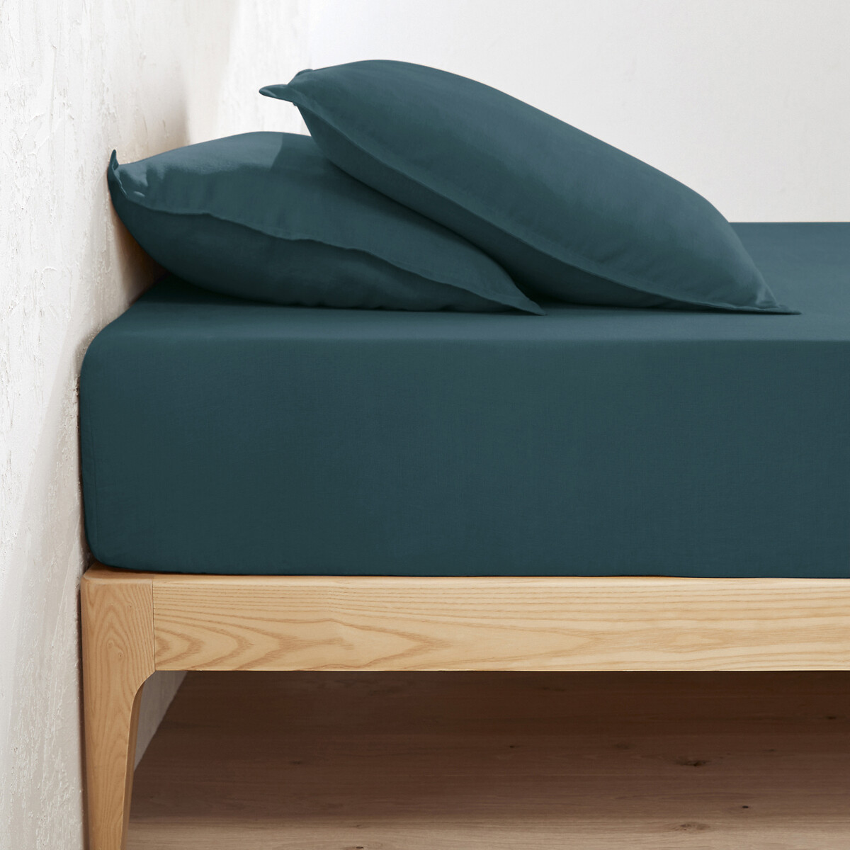 La Redoute Interieurs Σεντόνι με λάστιχο από προπλυμένο λινό για μεγάλου πάχους στρώματα 90x190 cm