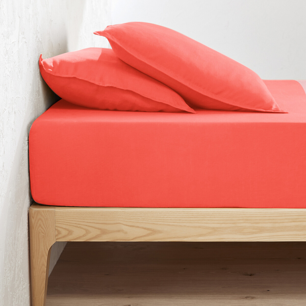 Σεντόνι με λάστιχο από προπλυμένο λινό για μεγάλου πάχους στρώματα 180x200 cm